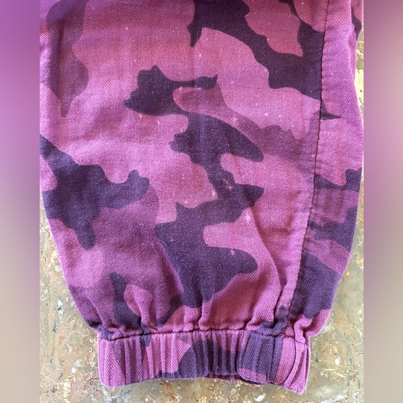 Sundance | Women’s merlot wine colored utility jogger pants, button front, sz S - Picture 12 of 15